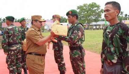 Bupati Amril Canangkan TMMD di Desa Tanjung Damai